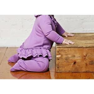 NEW LEMON LOVES LAYETTE sophie skirted footie in amethyst